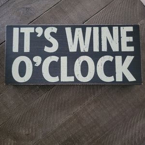 It's Wine O'Clock wall decor